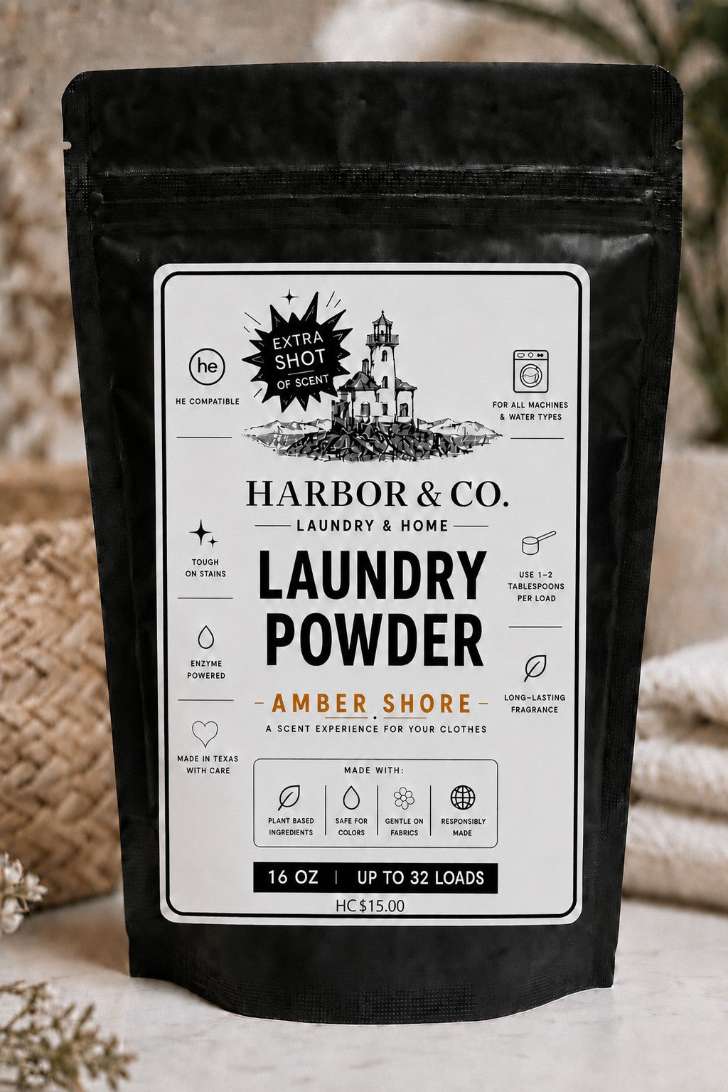Amber Shore – Ultra Scent Extra Shot Laundry Powder