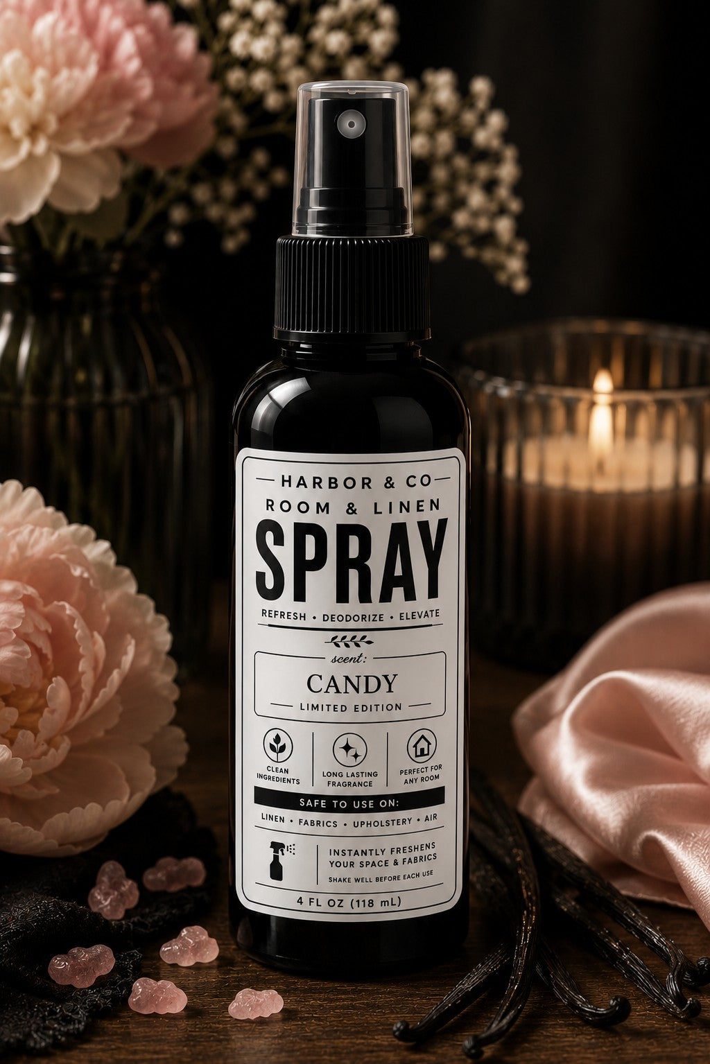 LIMITED EDITION Harbor & Co Signature Room + Linen Spray l Candy 4 oz.