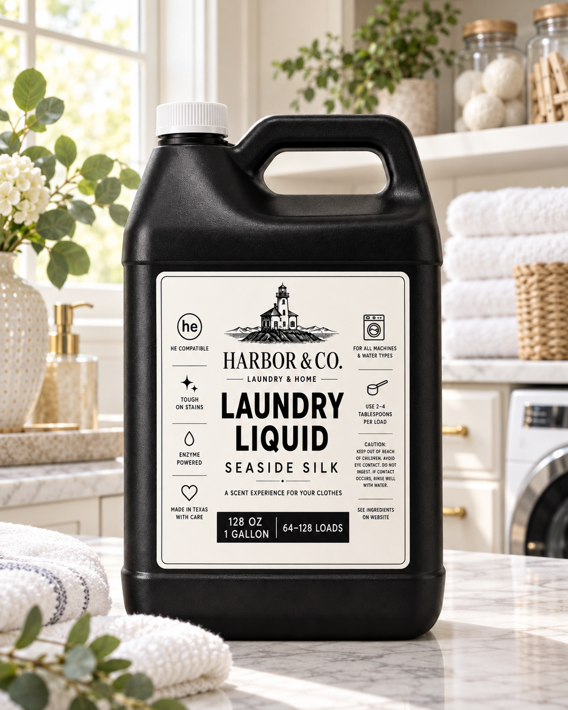 Harbor & Co. Laundry Liquid — 1 Gallon / 128 oz